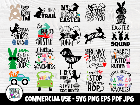 Easter SVG Bundle, Funny Quotes Svg for Graphics & Crafts