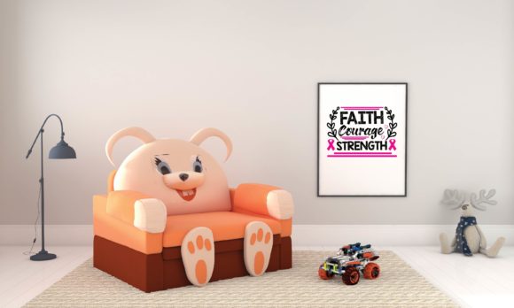 Faith Courage Strength Graphics for Crafts and Content