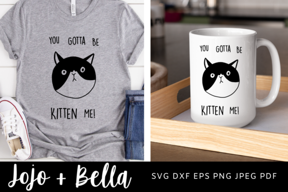 Kitten SVG, Funny Cat SVG, Cute Cat Graphics for Crafts