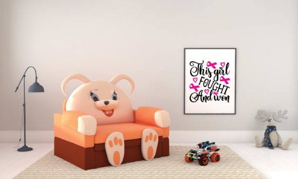 This Girl Fought and Won Graphics for Crafts & Branding